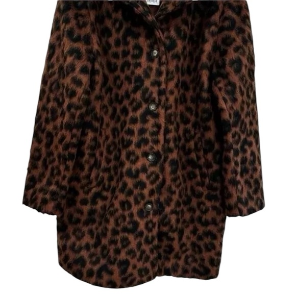 MARINE LAYER Stephanie Cocoon Coat in Cheetah Size XS - Picture 6 of 9